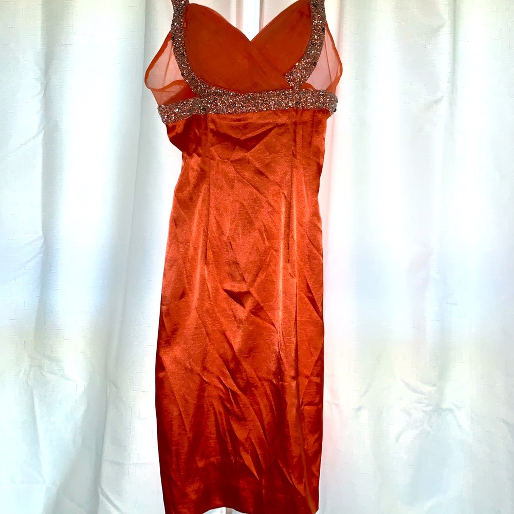 Coral prom dress